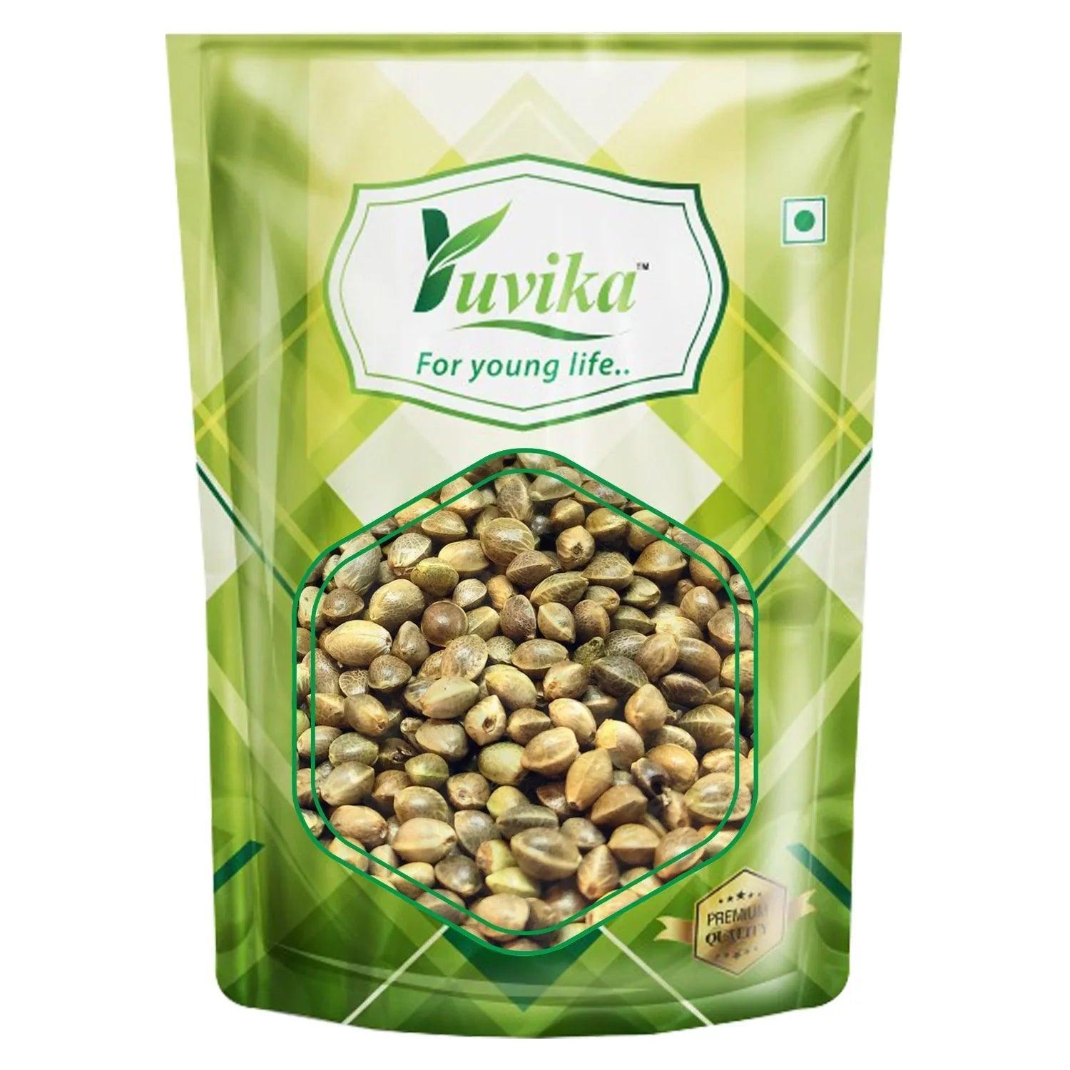YUVIKA Beej Sabaj - Bhang Beej - Bhaang Beej - Cannabis sativa - Hemp Seeds Whole (800 Grams)