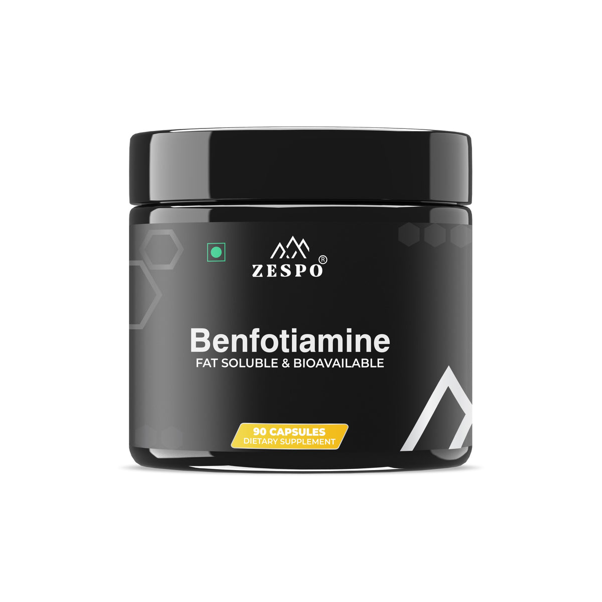 Zespo Benfotiamine 450 mg with Alpha Lipoic Acid & L-Leucine – Fat Soluble & Bioavailable Vitamin B1 – Supports Nerve Health – 90 Capsules