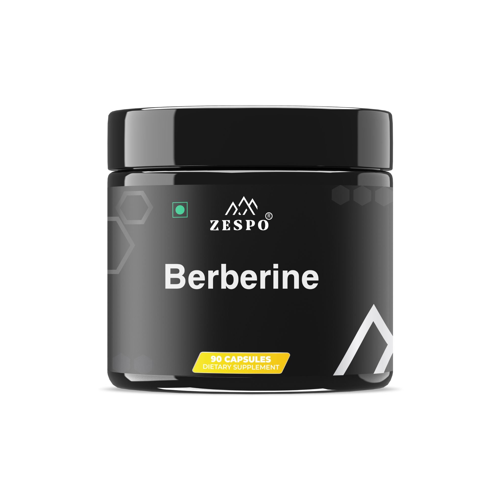 Zespo Berberine 1,000 mg | Plant-Based Berberine Supplement | Metabolic & Gut Health Support | 90 Vegan Capsules