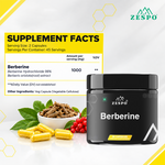 Berberine Supplement 1000mg – 90 Vegan Capsules