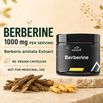 Berberine Supplement 1000mg – 90 Vegan Capsules