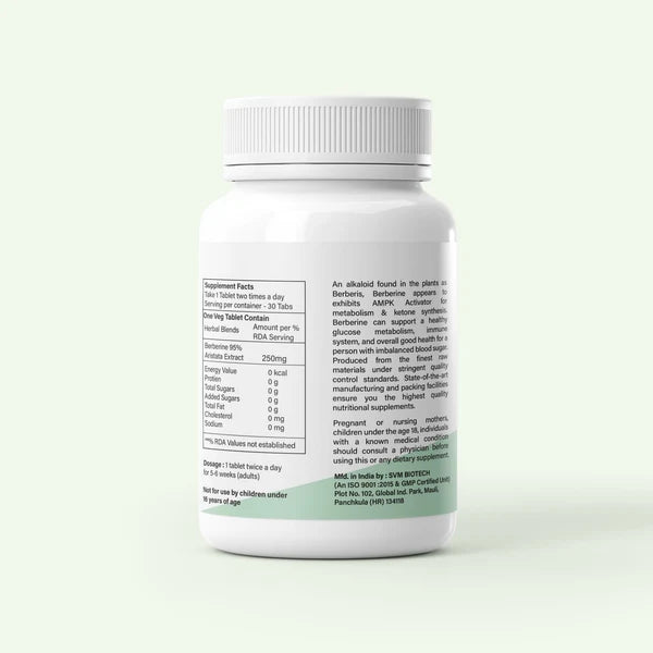 Dr. Satnam's Arogyam Ayurveda Berberine Berberis Aristata 95% Tablet (30 Each)