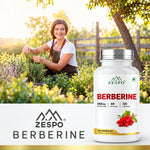 Zespo Berberine Complex 1,200 mg | Berberine HCl with Milk Thistle, Turmeric, Ceylon Cinnamon & Black Pepper | Metabolic & Gut Support | 120 Veg Capsules
