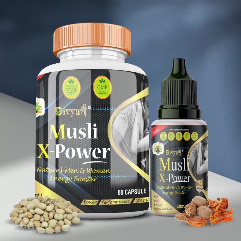 Divya Shree Musli X-Powder Capsule and Oil