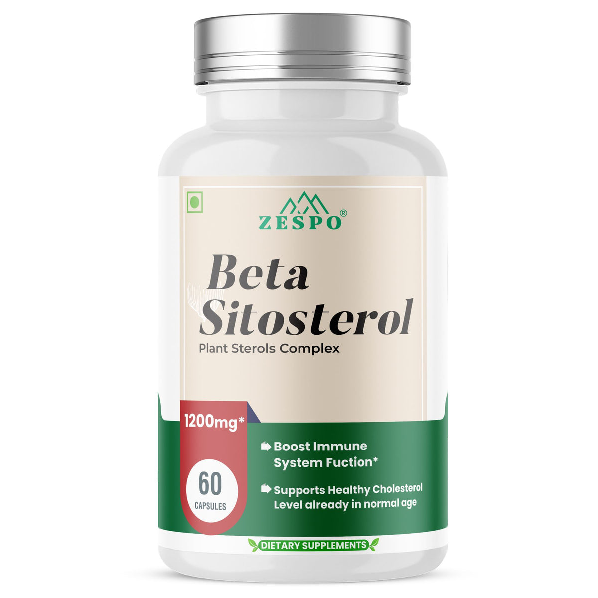 Zespo Beta Sitosterol Complex 1,200 mg – 60 Capsules