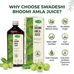 Swadeshi Haridwar Ayurved Bhumi Amla Juice 500 ml for Liver health Support, Body Detox & Daily Wellness.