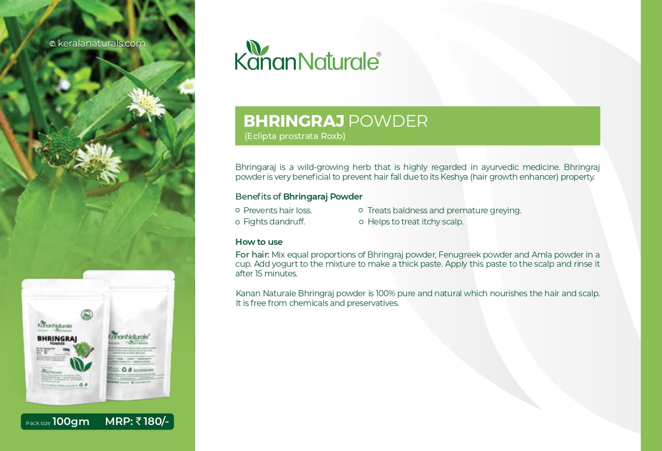 Kerala Naturals Bhringraj Powder 100 gm