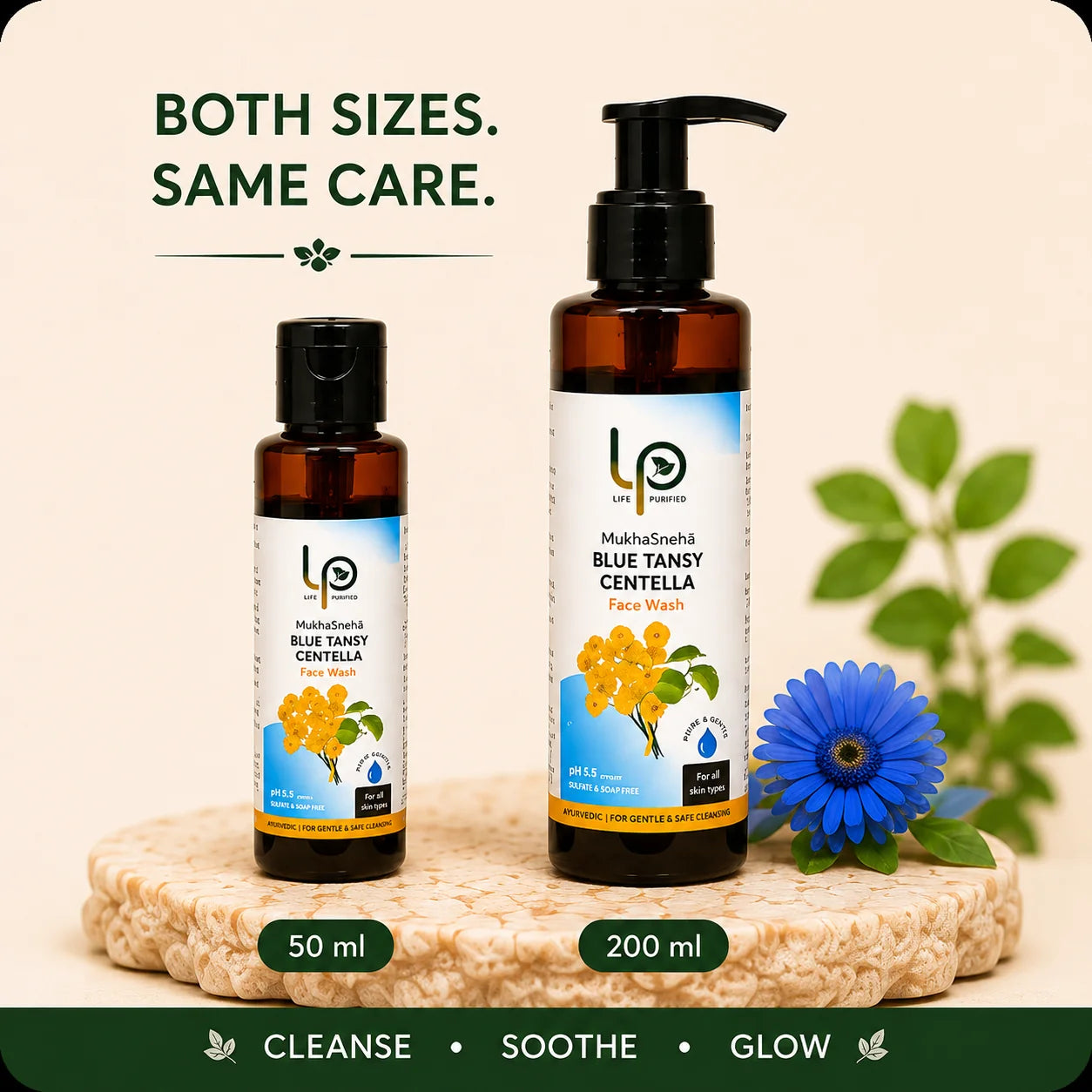 MukhaSneha™ Blue Tansy Centella Mild Face Cleanser 200 ML