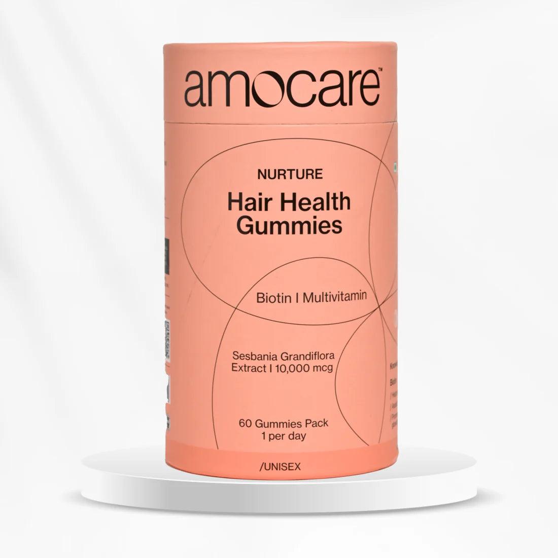 Amocare Natural Hair Health Gummies - 60 Gummies
