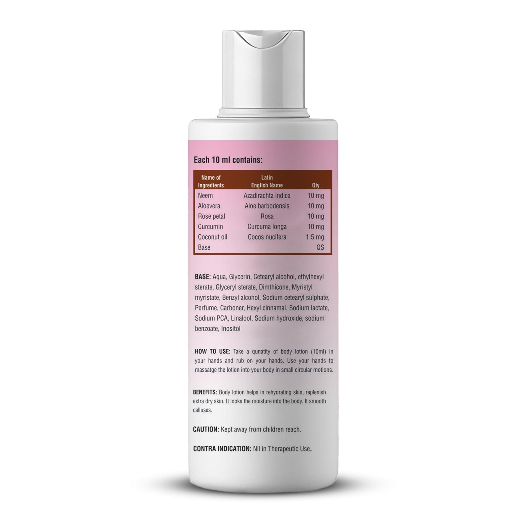 Zenius Body Lotion for dry skin - remove all sketch marks naturally