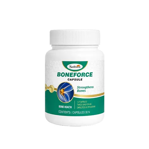 Sadhana Bone Force Capsule (30 Capsules) | Ayurvedic Bone Mineral Density, Joint Strength & Tissue Healing Formula