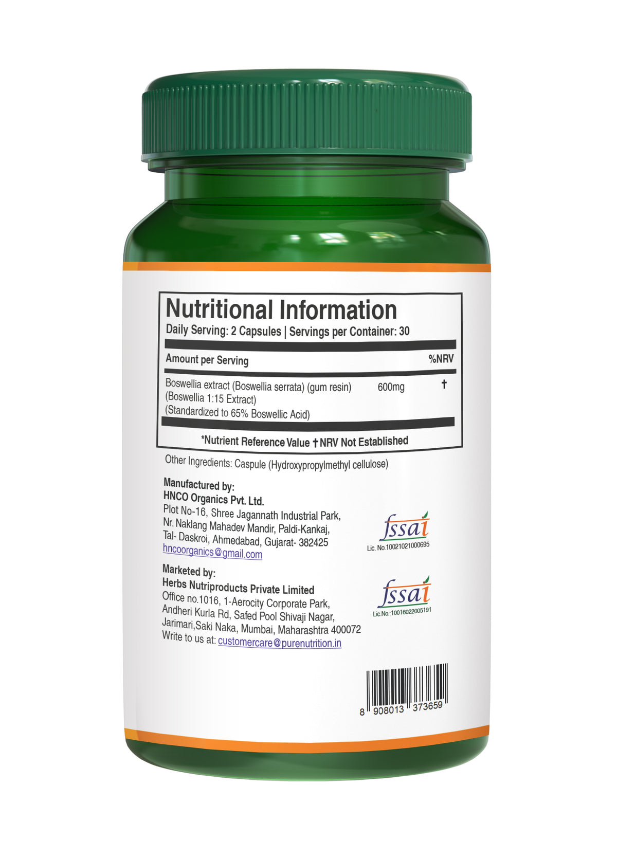 Pure Nutrition Boswellia 60 CAPS-UK