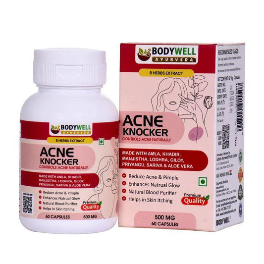 Bodywell Ayurveda Acne Knocker Capsules - 500mg