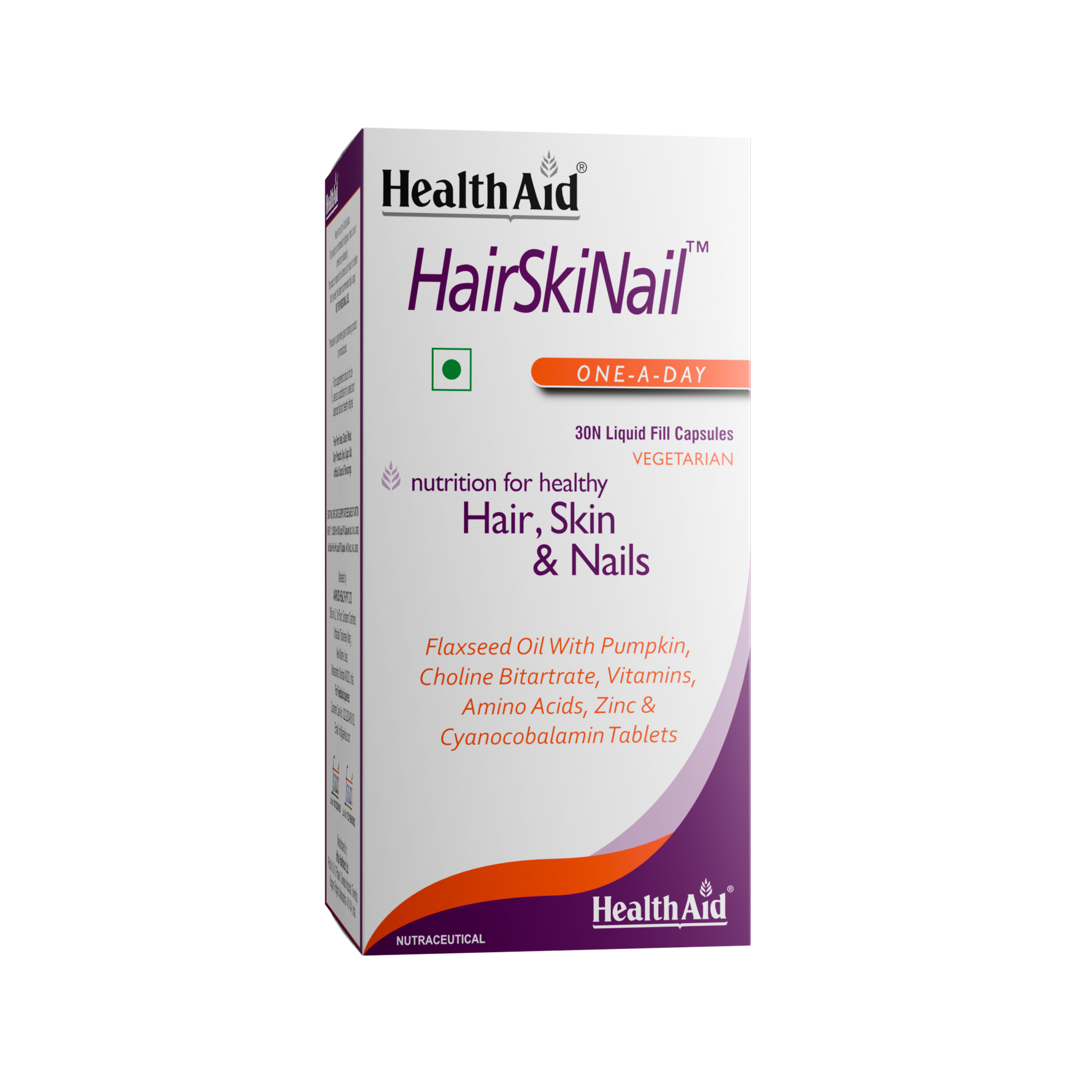 HealthAid Hair Skin and Nail Tablets - 30 Capsules