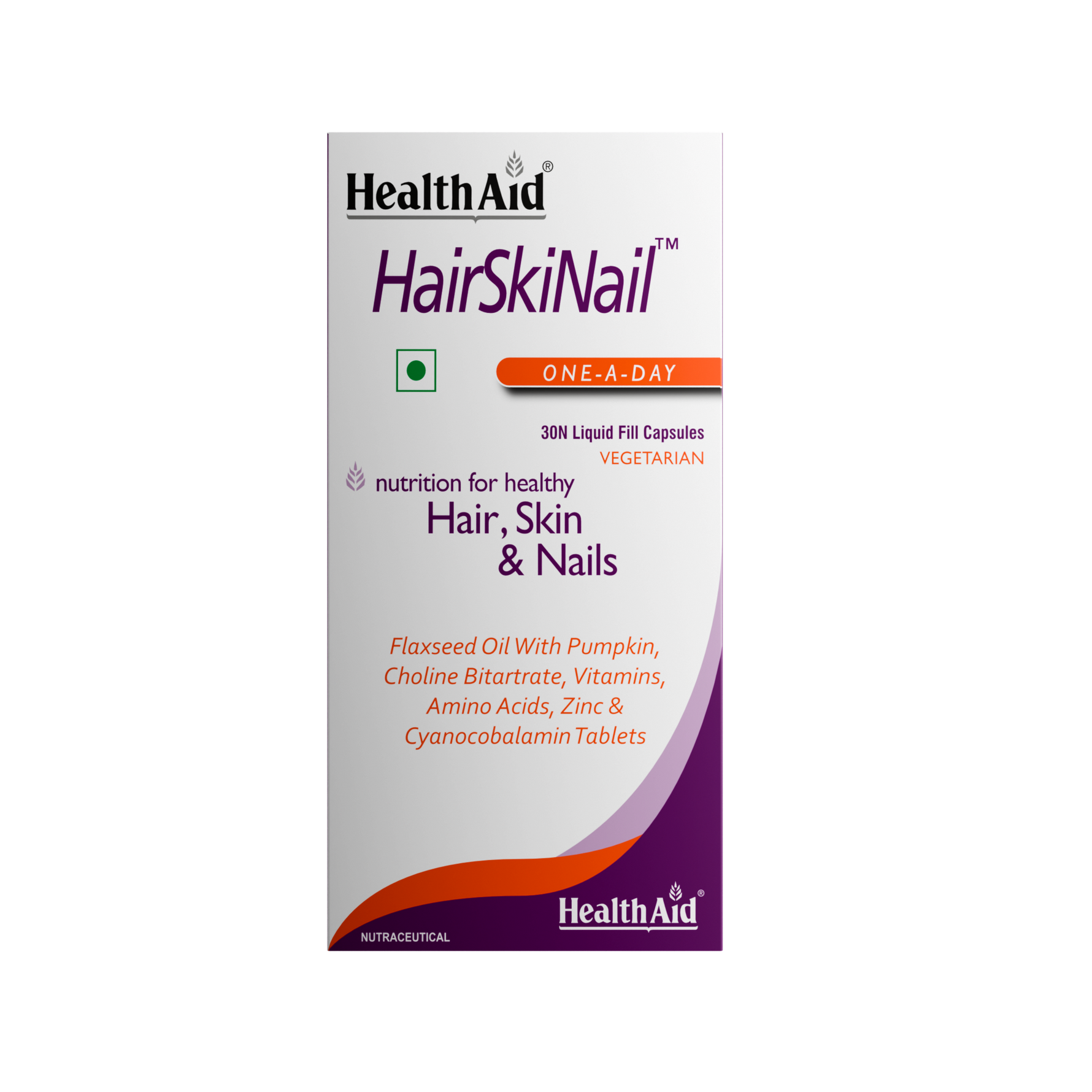HealthAid Hair Skin and Nail Tablets - 30 Capsules
