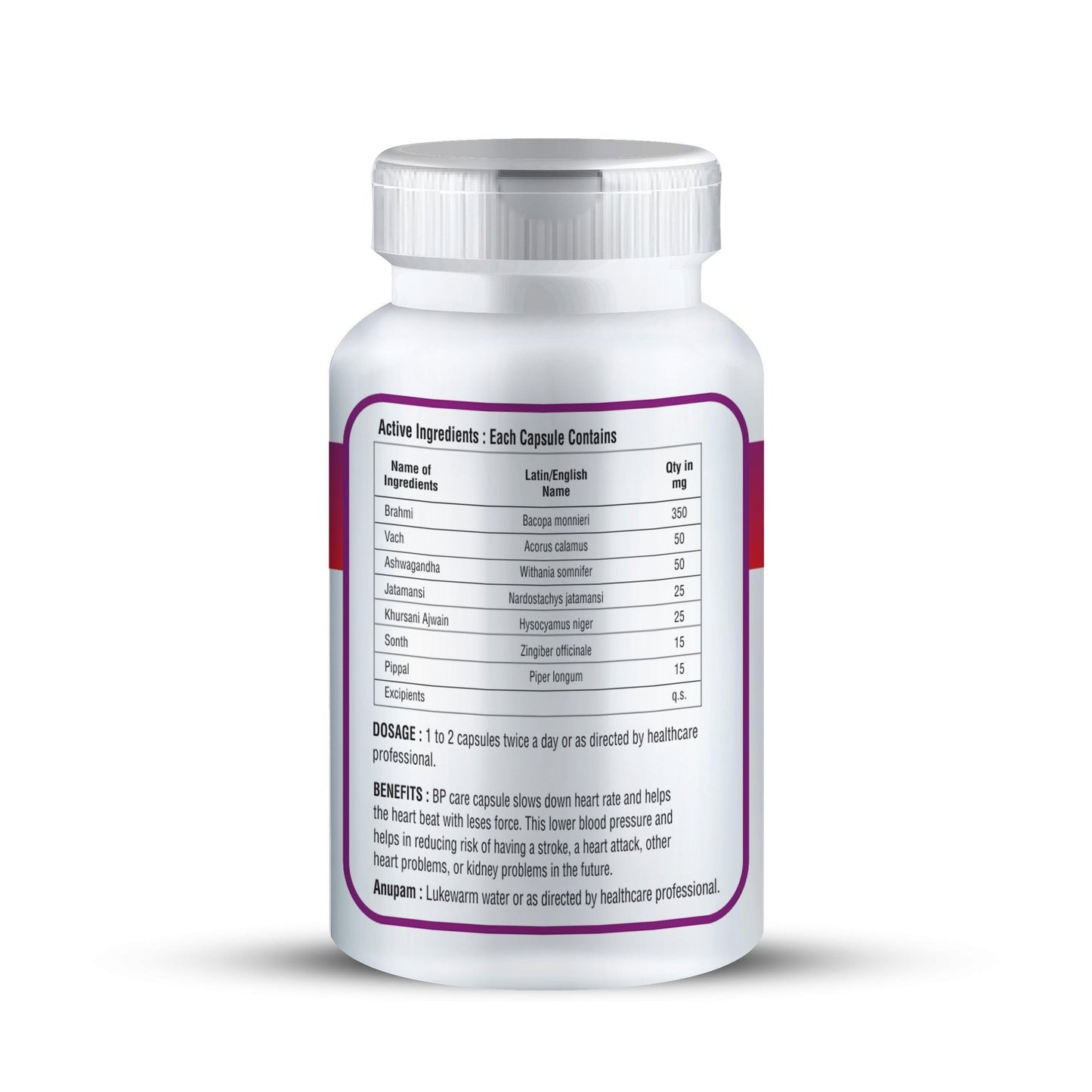 Zenius Bp-Care Capsule for Blood Pressure/BP Control