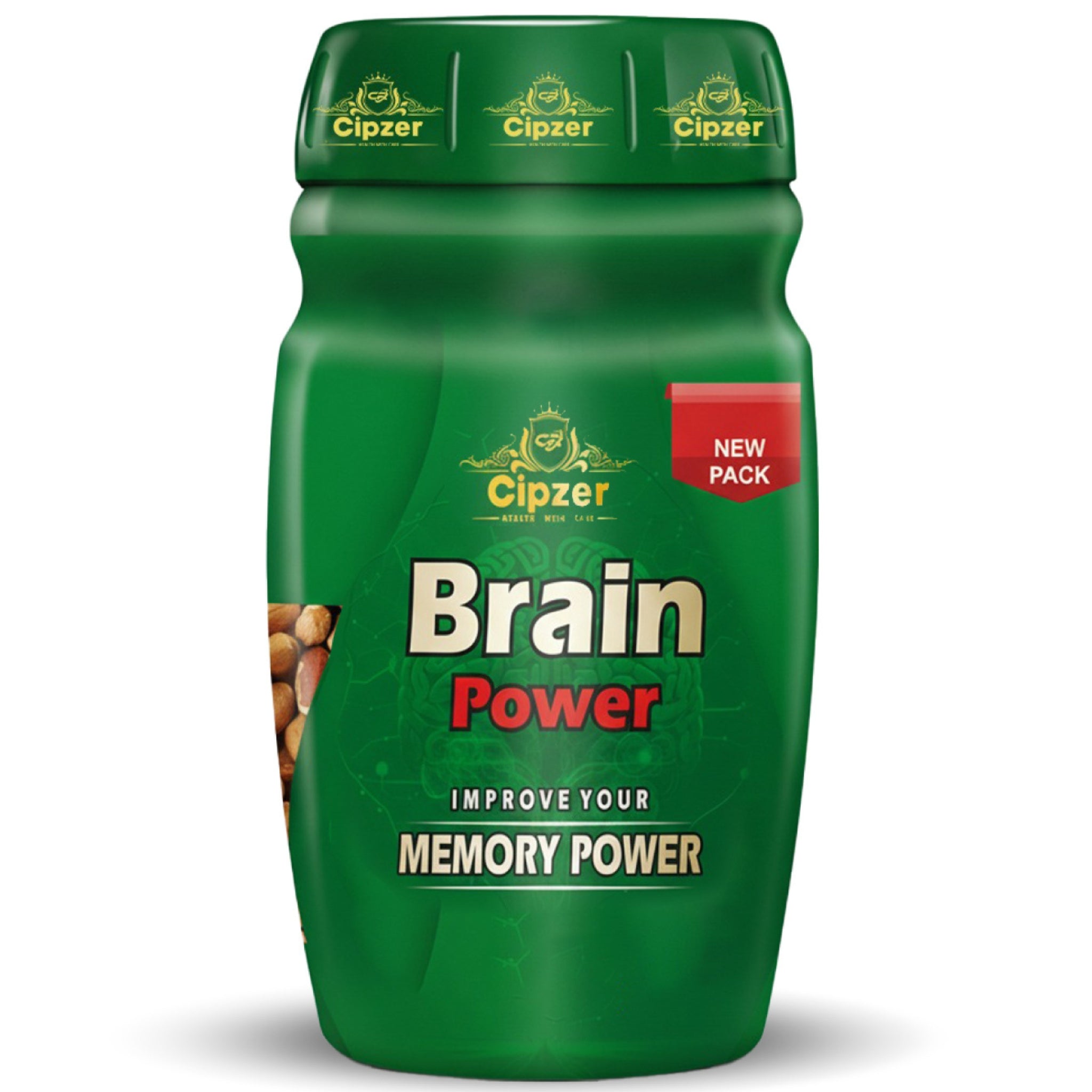 Cipzer Brain Power Prash 400 Grams | Herbal Memory Booster, Increase Focus, Intelligence & Cognitive Support