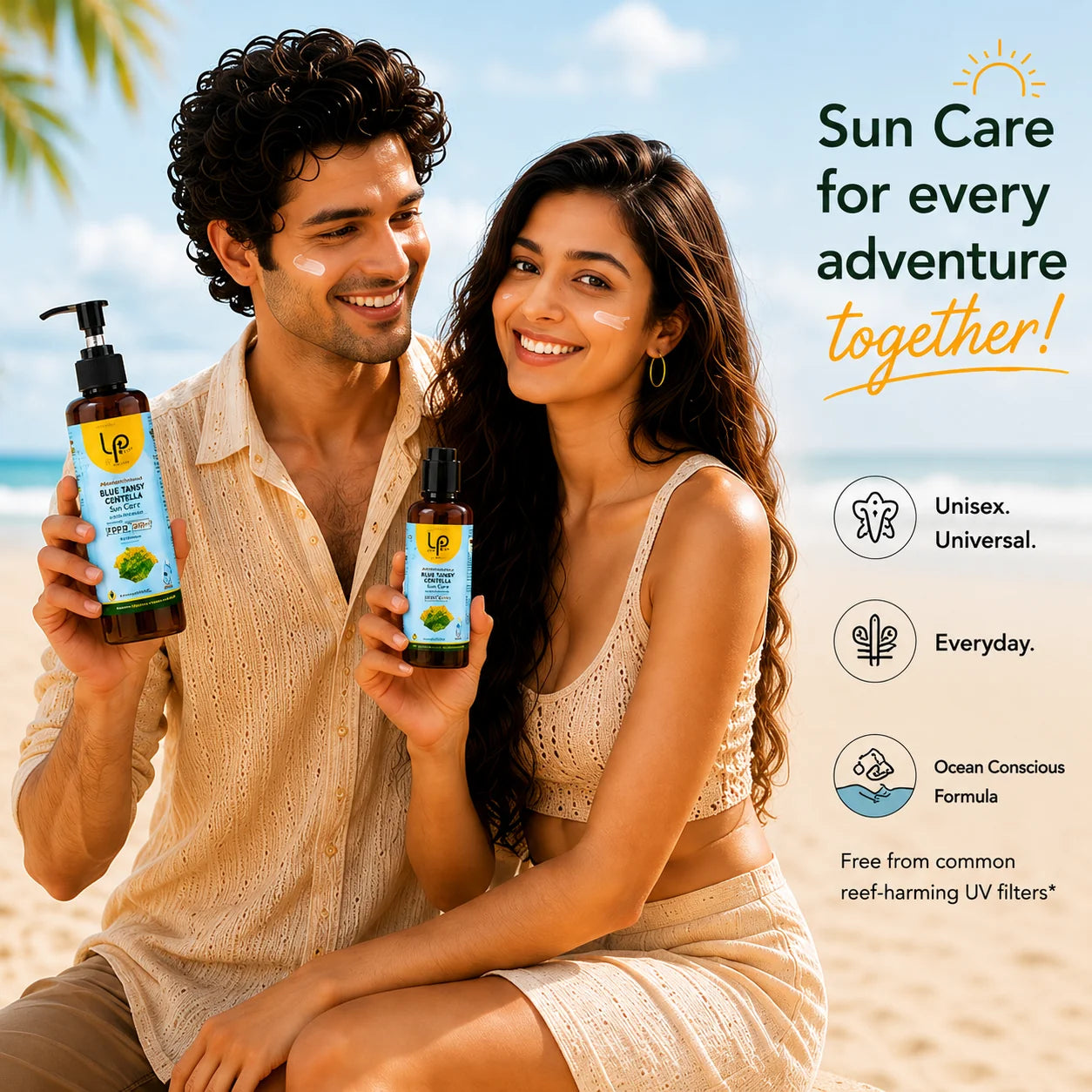 AbhyetiLepam Blue Tansy Centella Sunscreen SPF 70 PA++++ 50ML