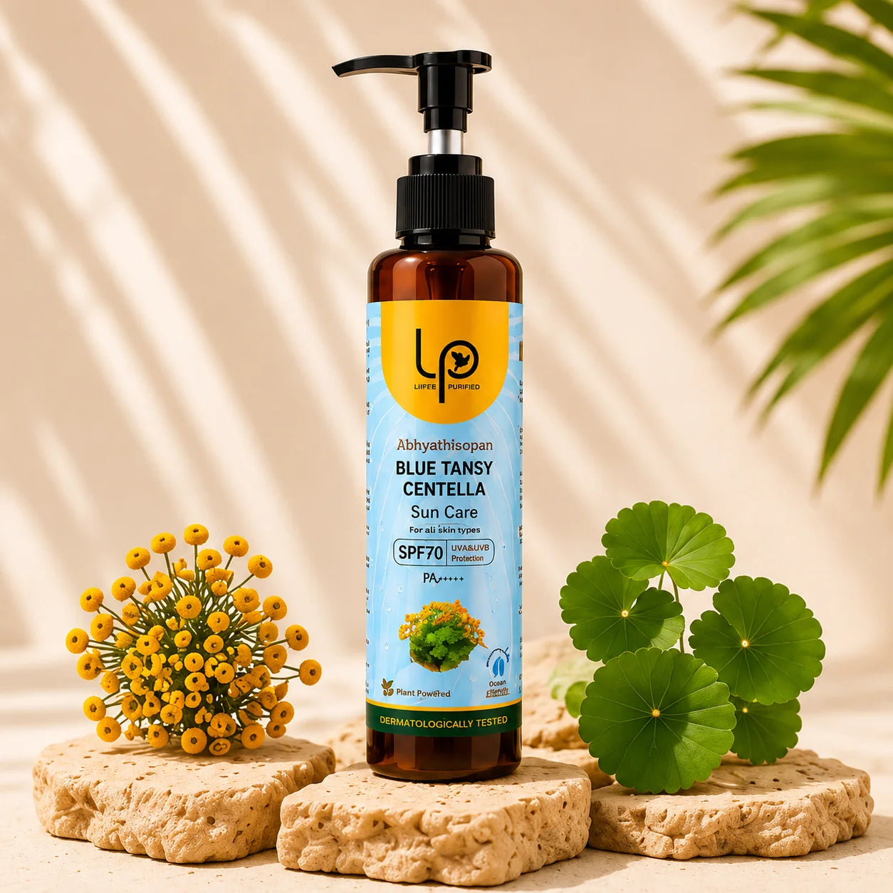AbhyetiLepam Blue Tansy Centella Sunscreen SPF 70 PA++++ 50ML