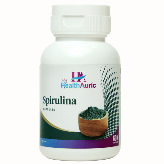 Health Auric Spirulina Capsules - 60 Capsules