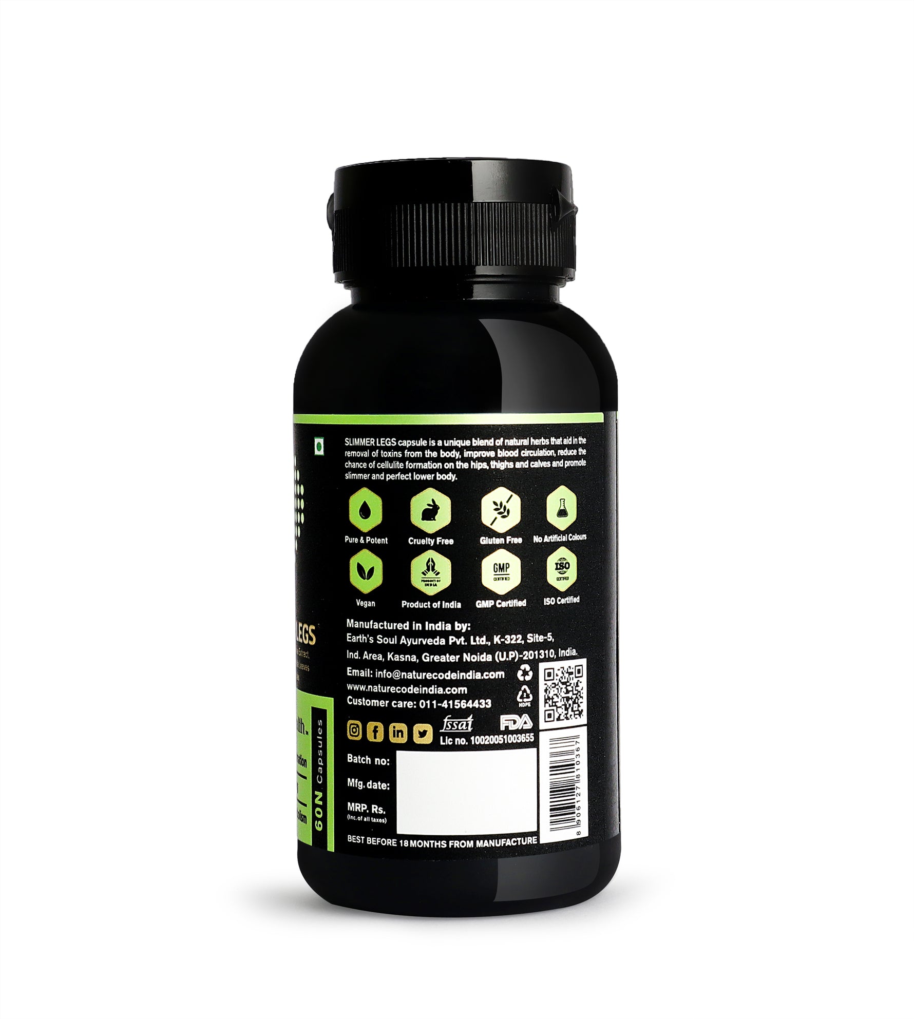 Nature Code Slimmer Legs Capsule - 60 Capsules