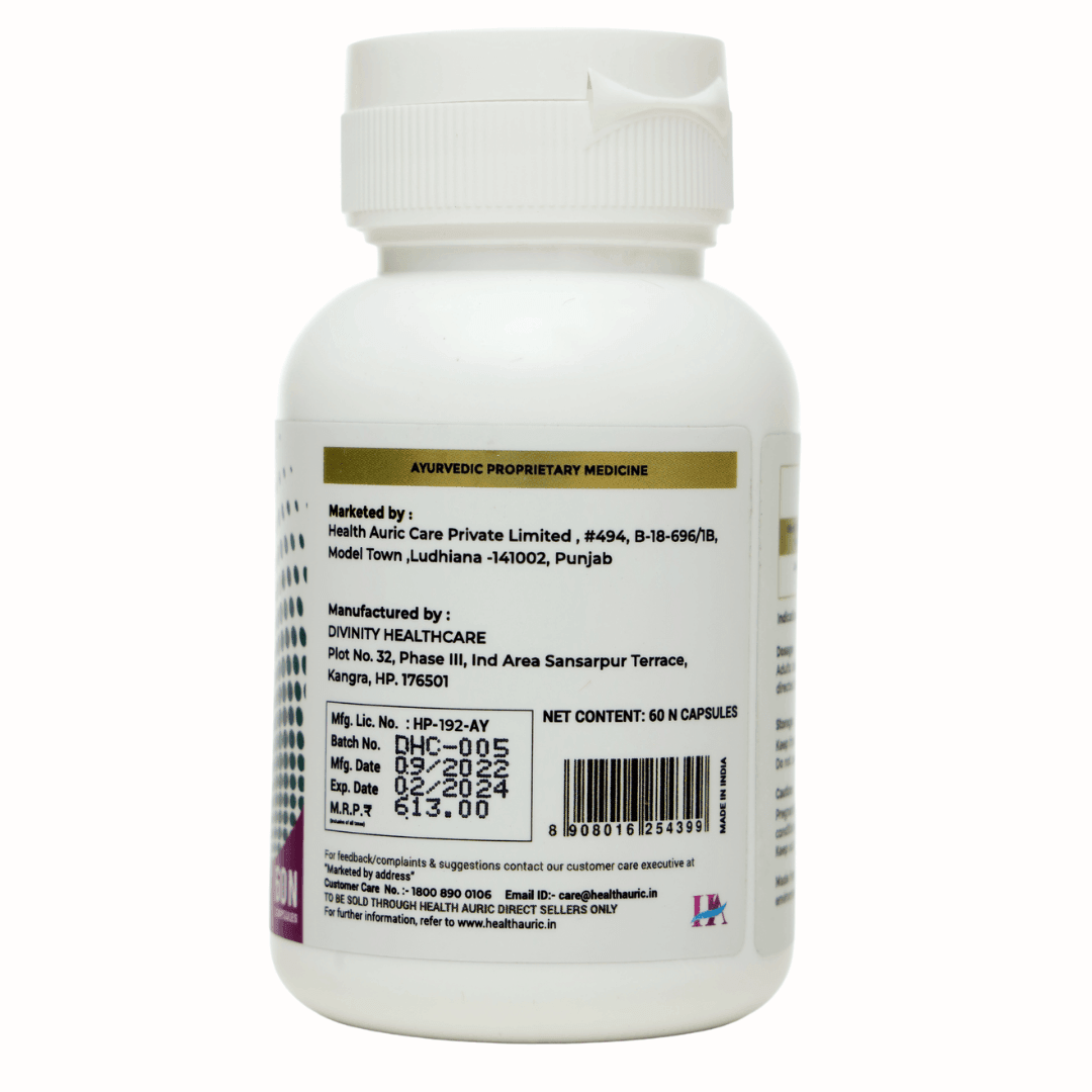 Health Auric Spirulina Capsules - 60 Capsules