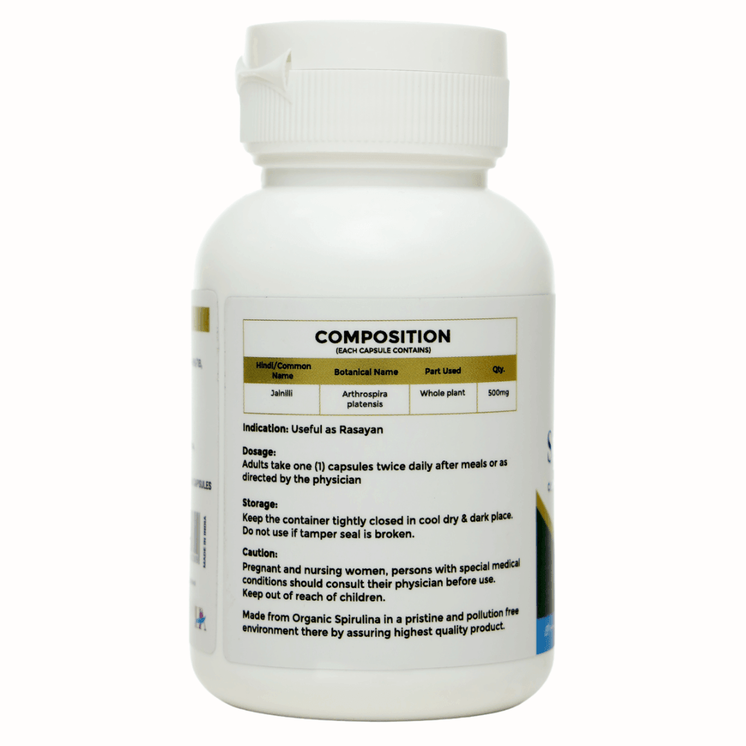 Health Auric Spirulina Capsules - 60 Capsules