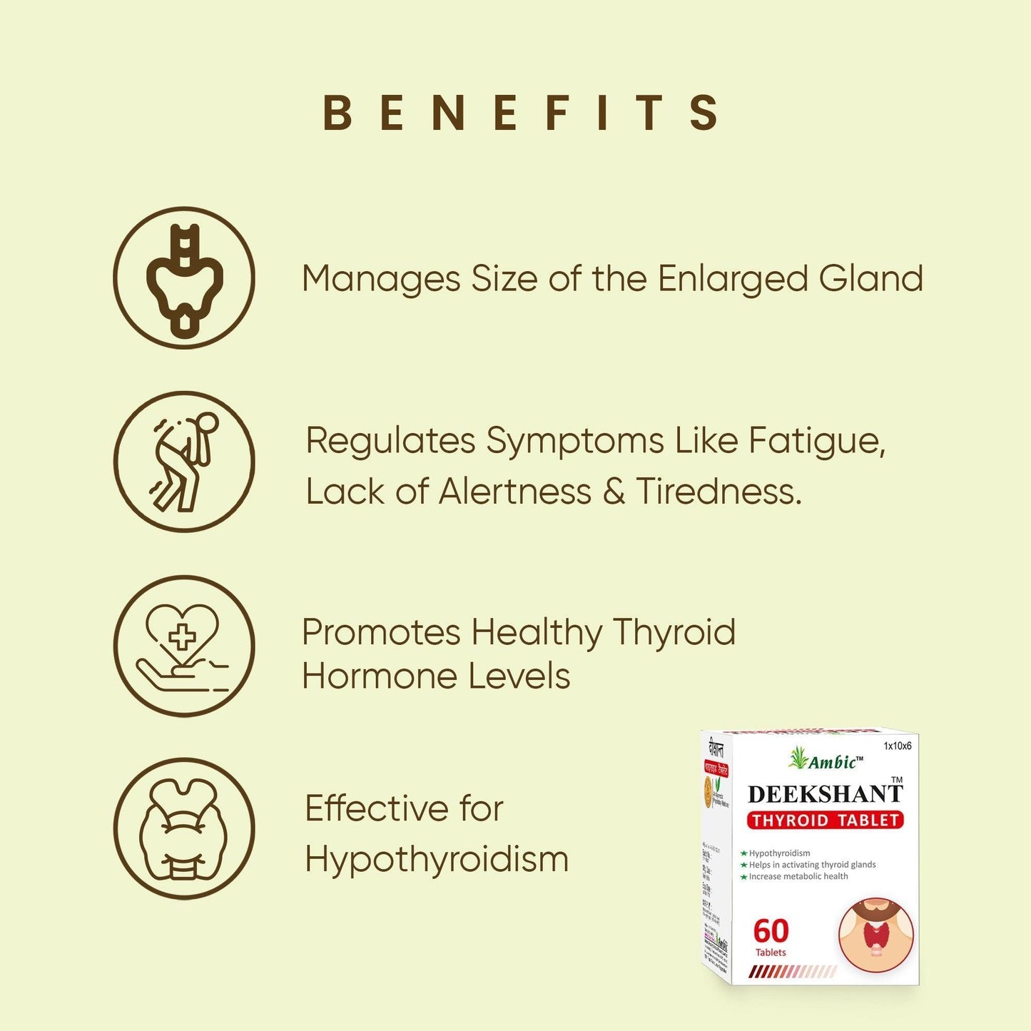 Ambic Deekshant Thyroid Tablet (60 Each)