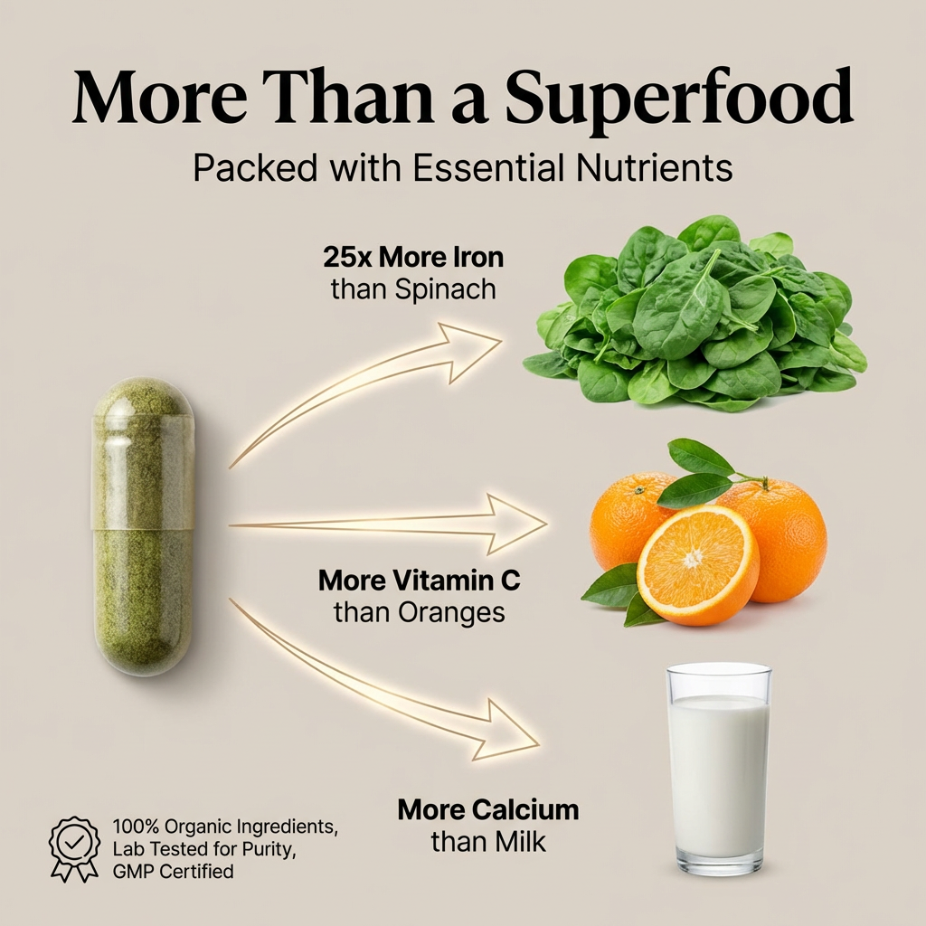 Organic Wellness Moringa Essential Nutrition Capsules  - 90 N Veg Capsules