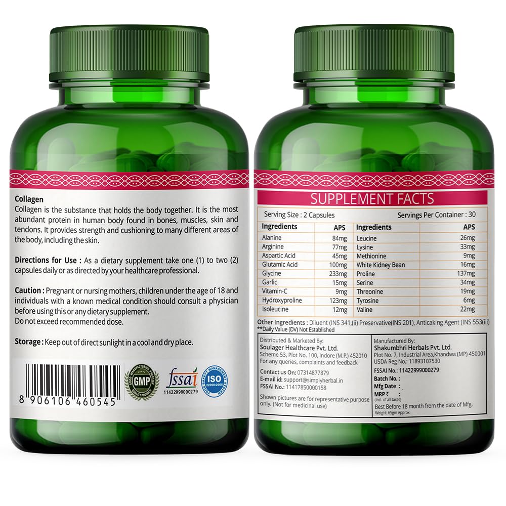 Simply Herbal Collagen Support Capsule (60 Capsules)