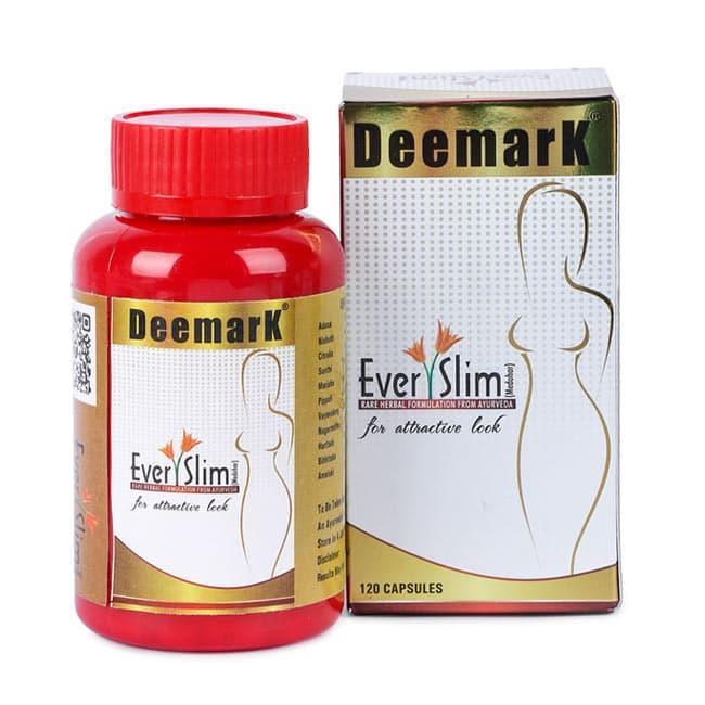 Deemark Ever Slim Herbal Capsules for Fat Burn & Weight Loss - 120 Capsules