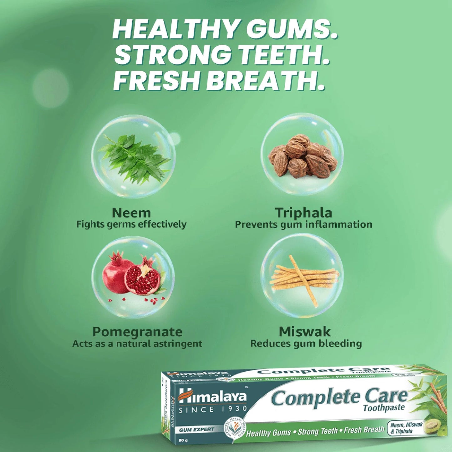 Himalaya Complete Care Toothpaste | For Healthy Gums, Strong Teeth & Fresh Breath - 150gm