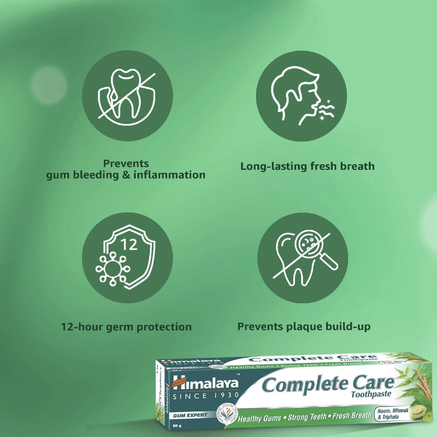 Himalaya Complete Care Toothpaste | For Healthy Gums, Strong Teeth & Fresh Breath - 150gm