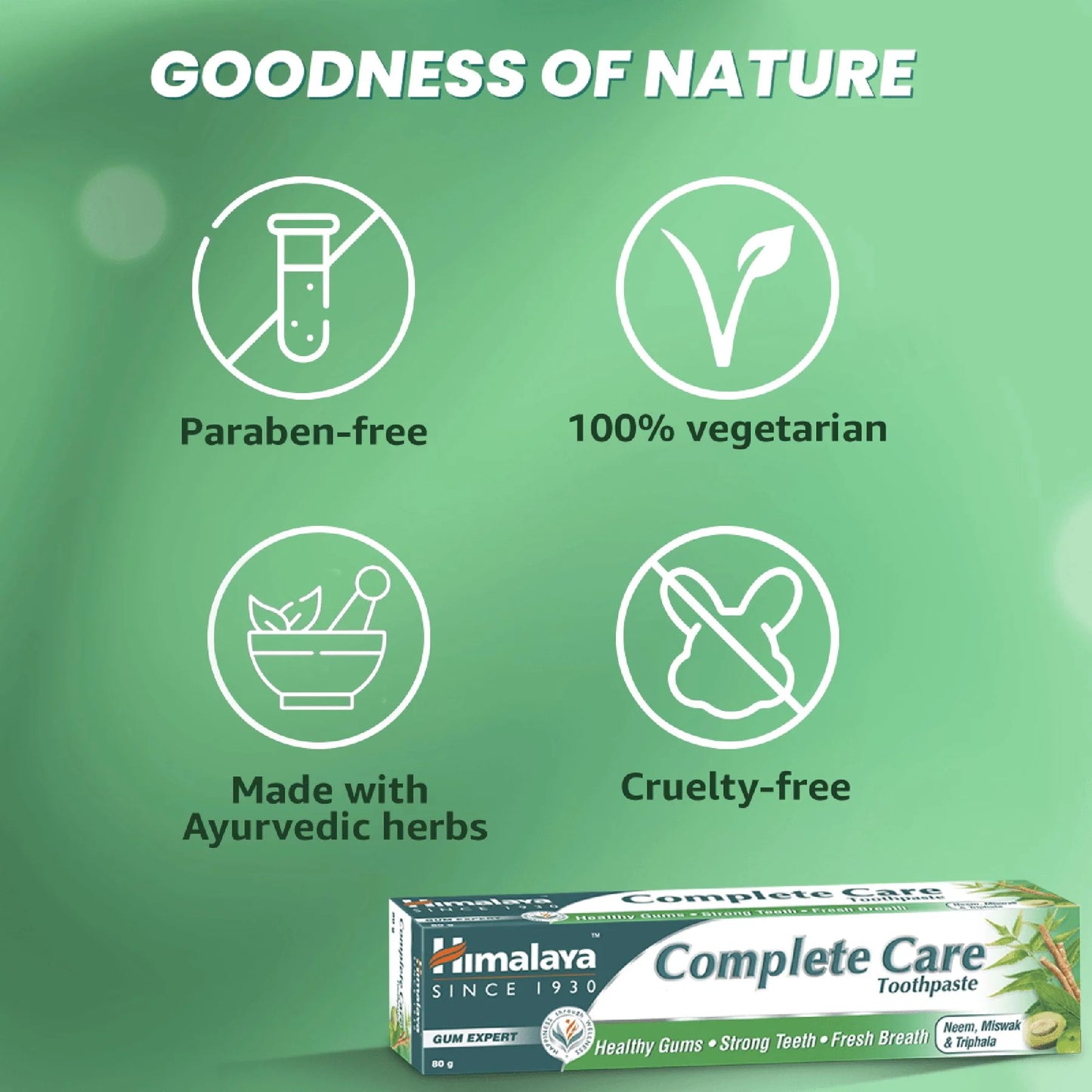 Himalaya Complete Care Toothpaste | For Healthy Gums, Strong Teeth & Fresh Breath - 150gm
