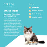 Cerafa Gut Care Drops for Dogs & Cats | Ayurvedic Herbal Digestive Support for Pets | With Triphala & Ginger | 100 ml