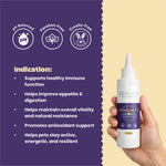 Cerafa Immunity Drops for Dogs & Cats | Ayurvedic Herbal Immunity & Vitality Support for Pets | With Ashwagandha & Moringa | 100 ml
