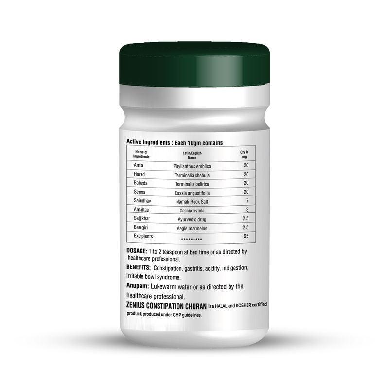 Zenius Constipation Churan - Constipation Churan Relief from Constipation, Acidity, and Digestive Issues - 100gm Powder