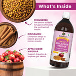 Dr. Patkar's Apple Cider Vinegar Cinnamon & Fenugreek with the Mother -  Pack of 500ml