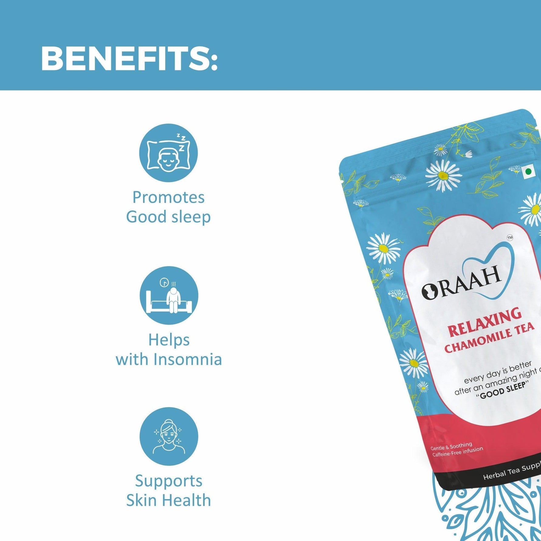 Oraah Relaxing Chamomile Tea, 50gms