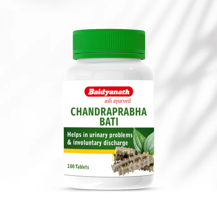 Baidyanath Chandraprabha Bati Tablet – Ayurvedic Support for Urinary Health & Healthy Urine Flow (51 Herb Formula) - 100 Tablets