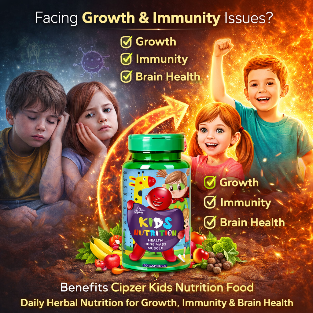 Cipzer Kids Nutrition Food Capsules - Daily Vitality & Immune Support (30 Capsules)
