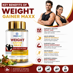 Vedavay Weight Gainer Maxx Capsules- Premium Ayurvedic Vitality Formula (60 Count)