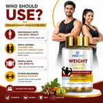 Vedavay Weight Gainer Maxx Capsules- Premium Ayurvedic Vitality Formula (60 Count)