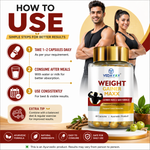 Vedavay Weight Gainer Maxx Capsules- Premium Ayurvedic Vitality Formula (60 Count)