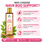 NAVR Boo Support Oil for Women - Stress Reduction & Calmness - 100ml