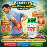 Cipzer Kidney Wellness Capsules - Natural Renal Vitality & Urinary Comfort (60 Capsules)