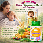 Cipzer Kids Advanced Food Capsules (60 Each)
