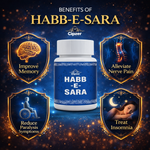 Cipzer Habb-E-Sara Pill - 20 Pills | Unani Nervous System Support & Epilepsy Relief for Calmness & Wellness