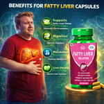 Cipzer Fatty Liver Solution Capsules - Hepatic Wellness - Natural Liver Vitality & Detox (60 Capsules)