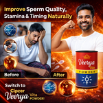 Cipzer Veerya Vita Powder - 100g | Stamina Booster, Sperm Quality & Quantity, Male Vitality Support